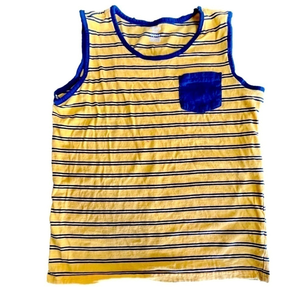 🇺🇸CARTERS yellow and blue stripped tank top